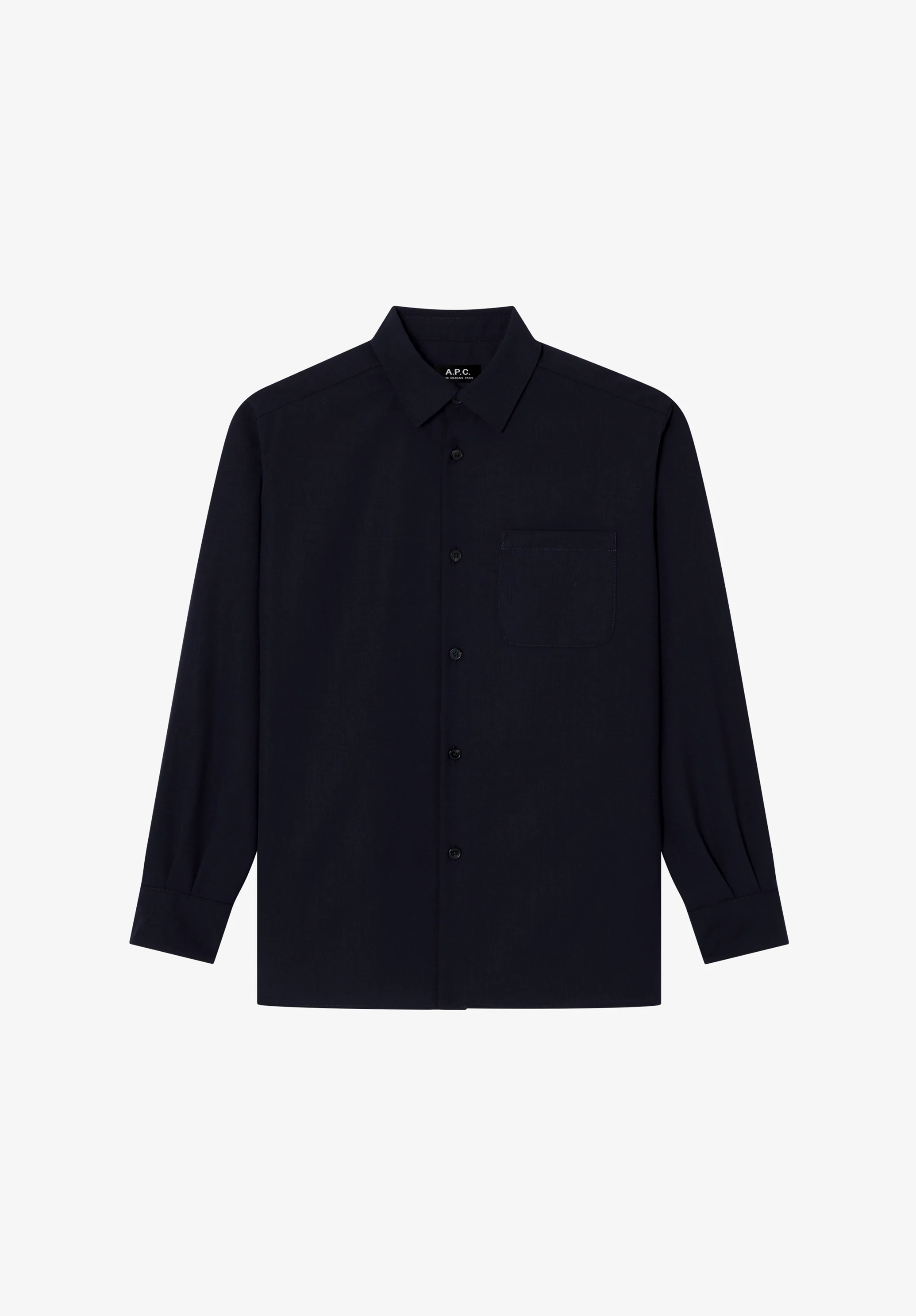 Elegant navy blue overshirt