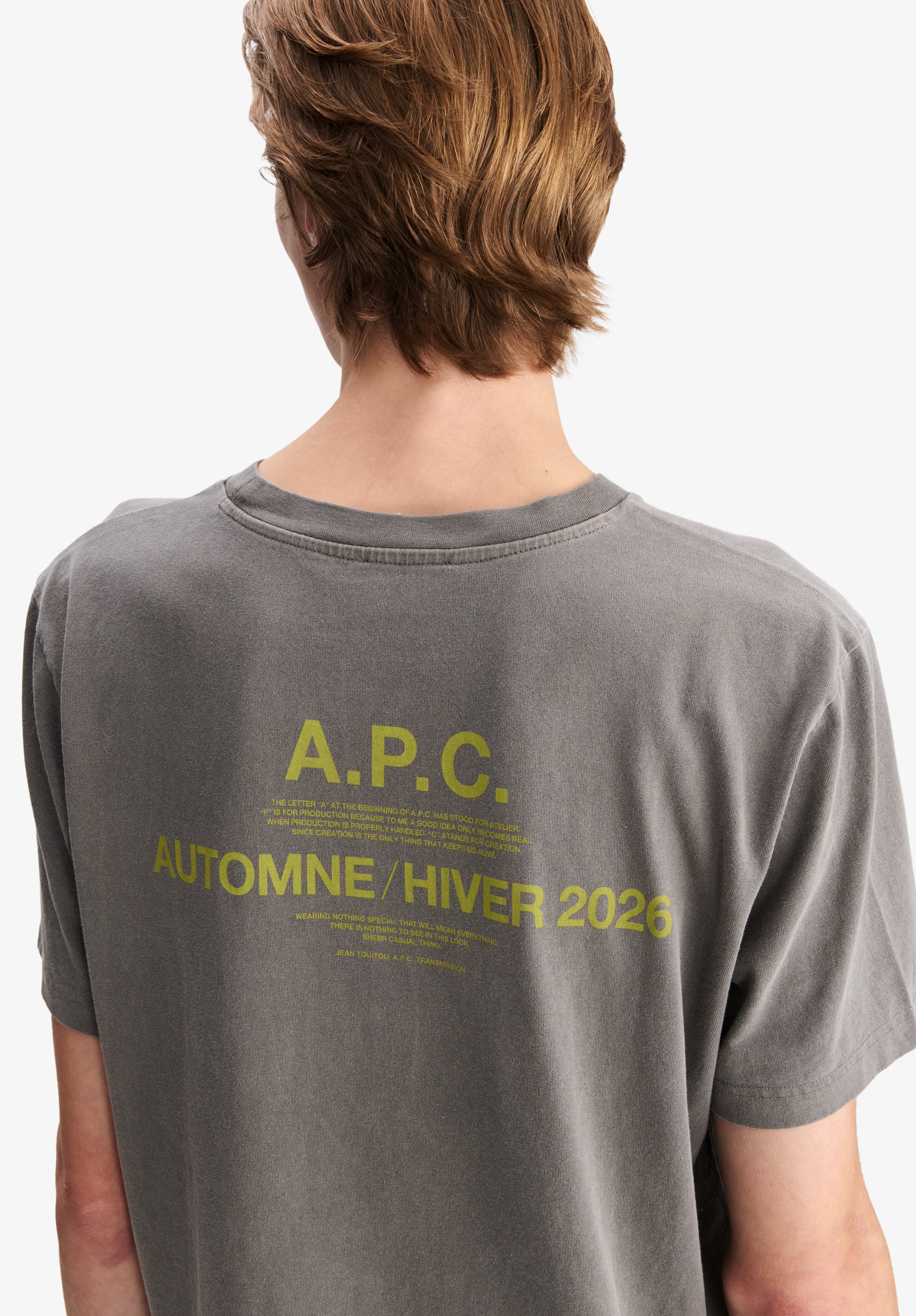 Grey A.P.C. Autumn 29 t-shirt - Image 5