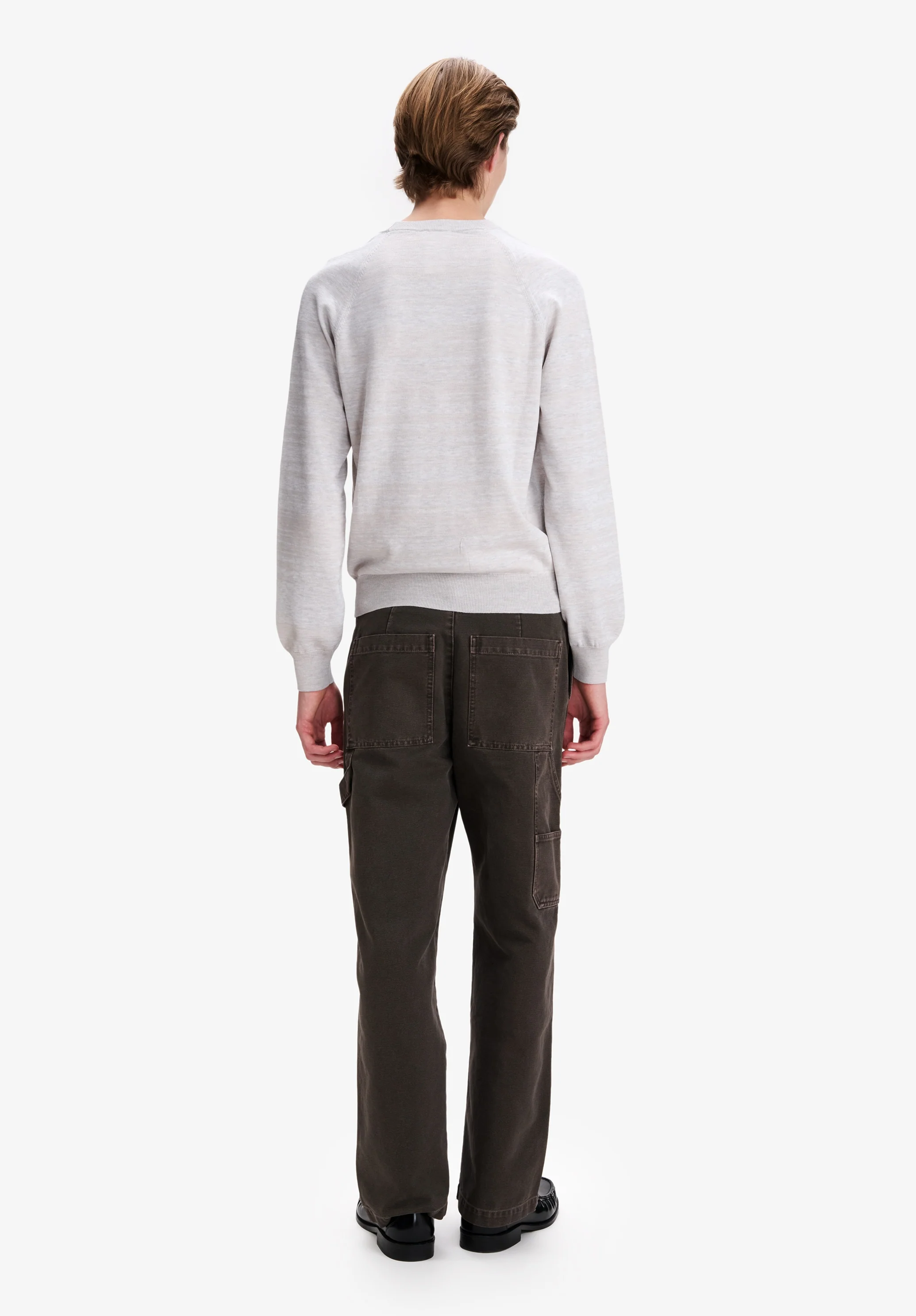 Grey raglan-sleeve sweater - Image 3