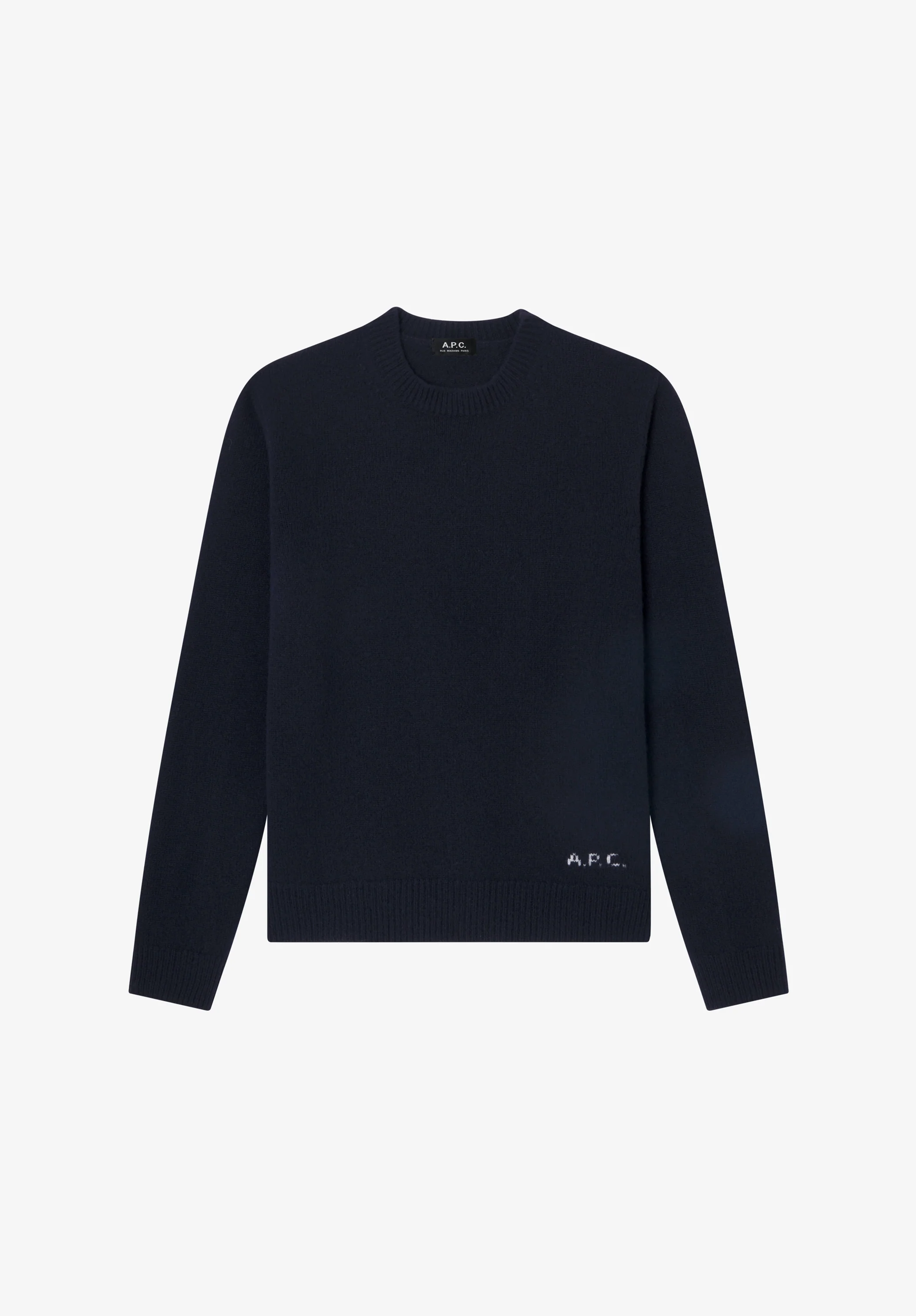Loose navy blue wool sweater