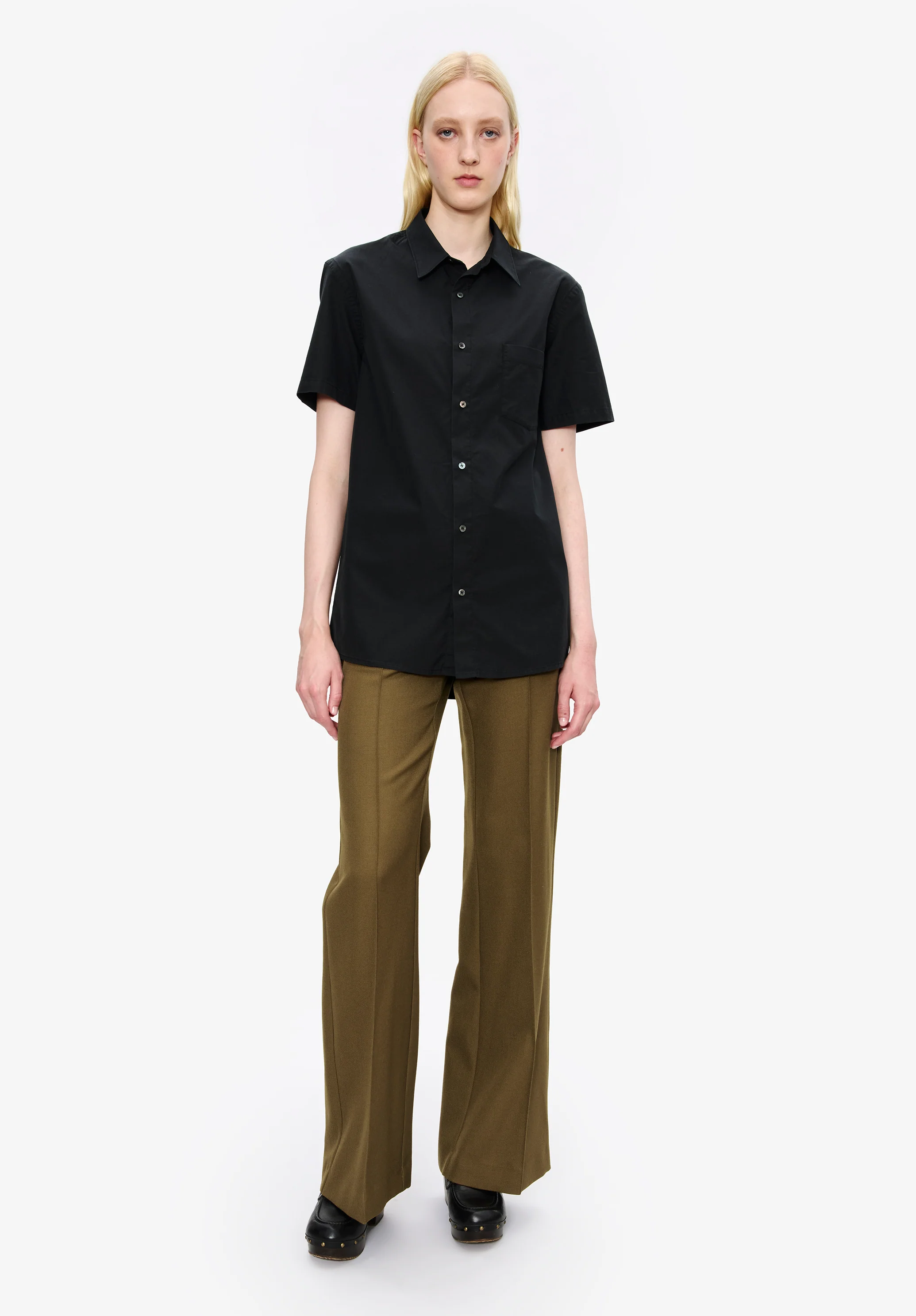 Poplin short-sleeve shirt - Image 5