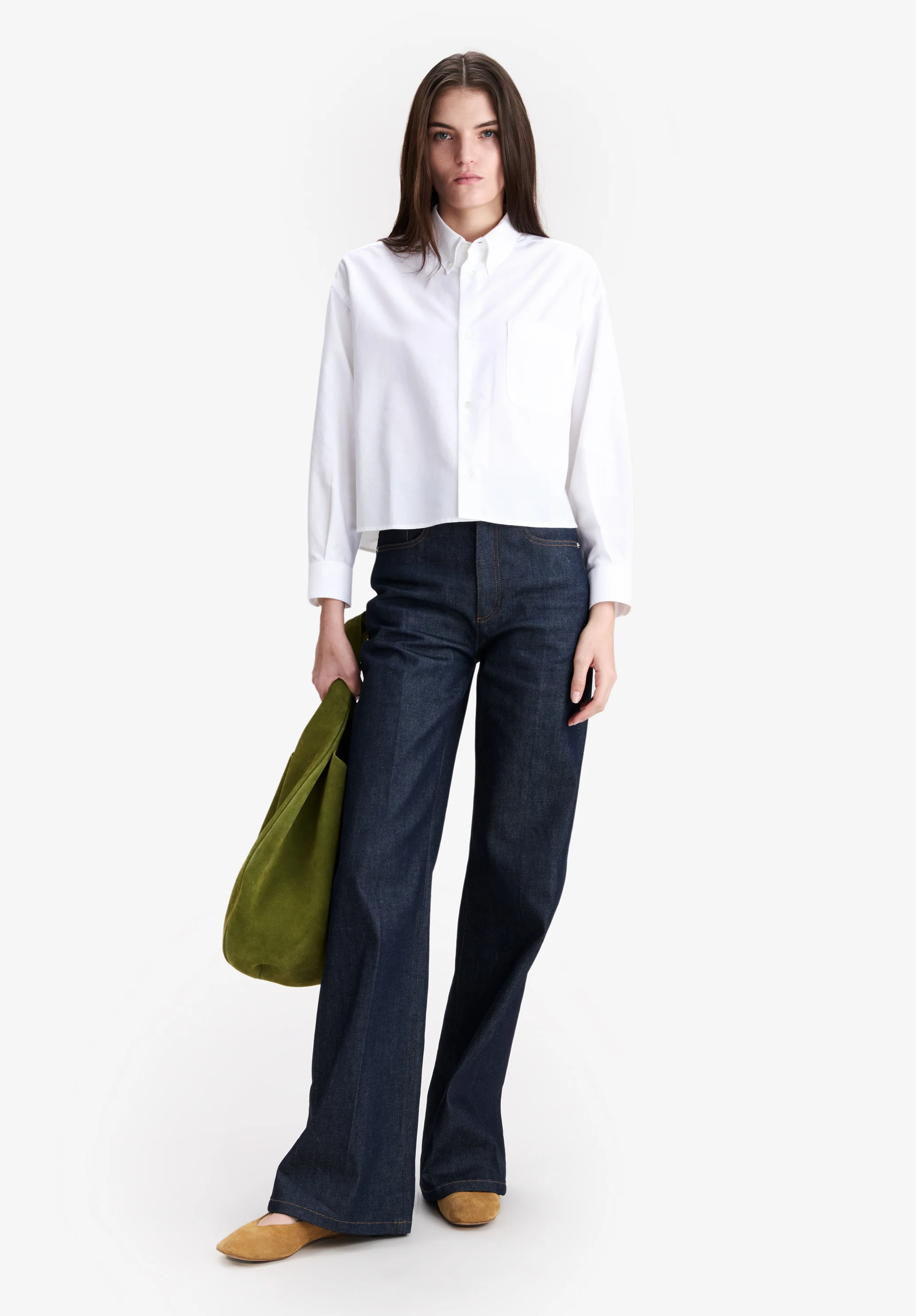 Short white oxford shirt - Image 2