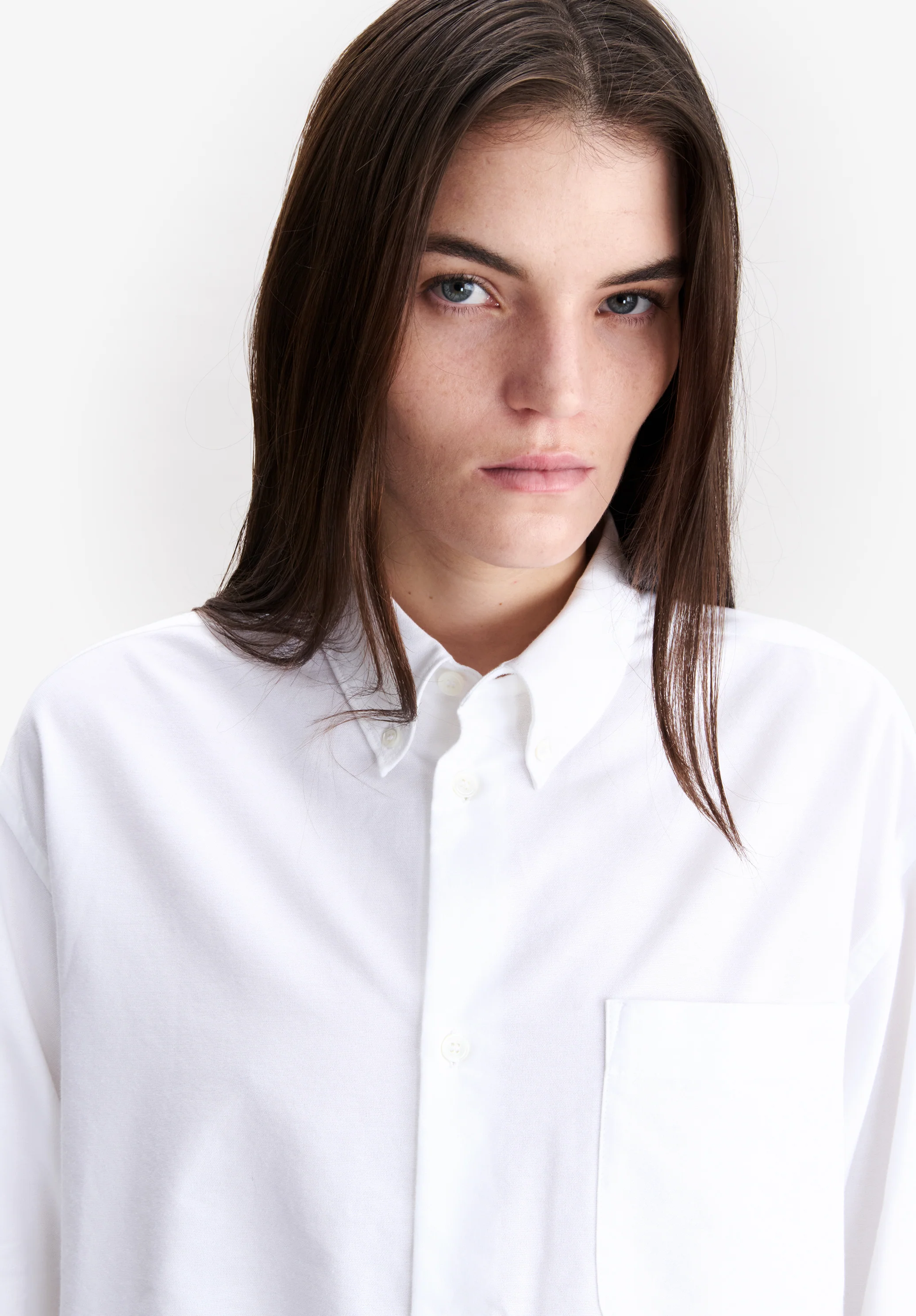 Short white oxford shirt - Image 4