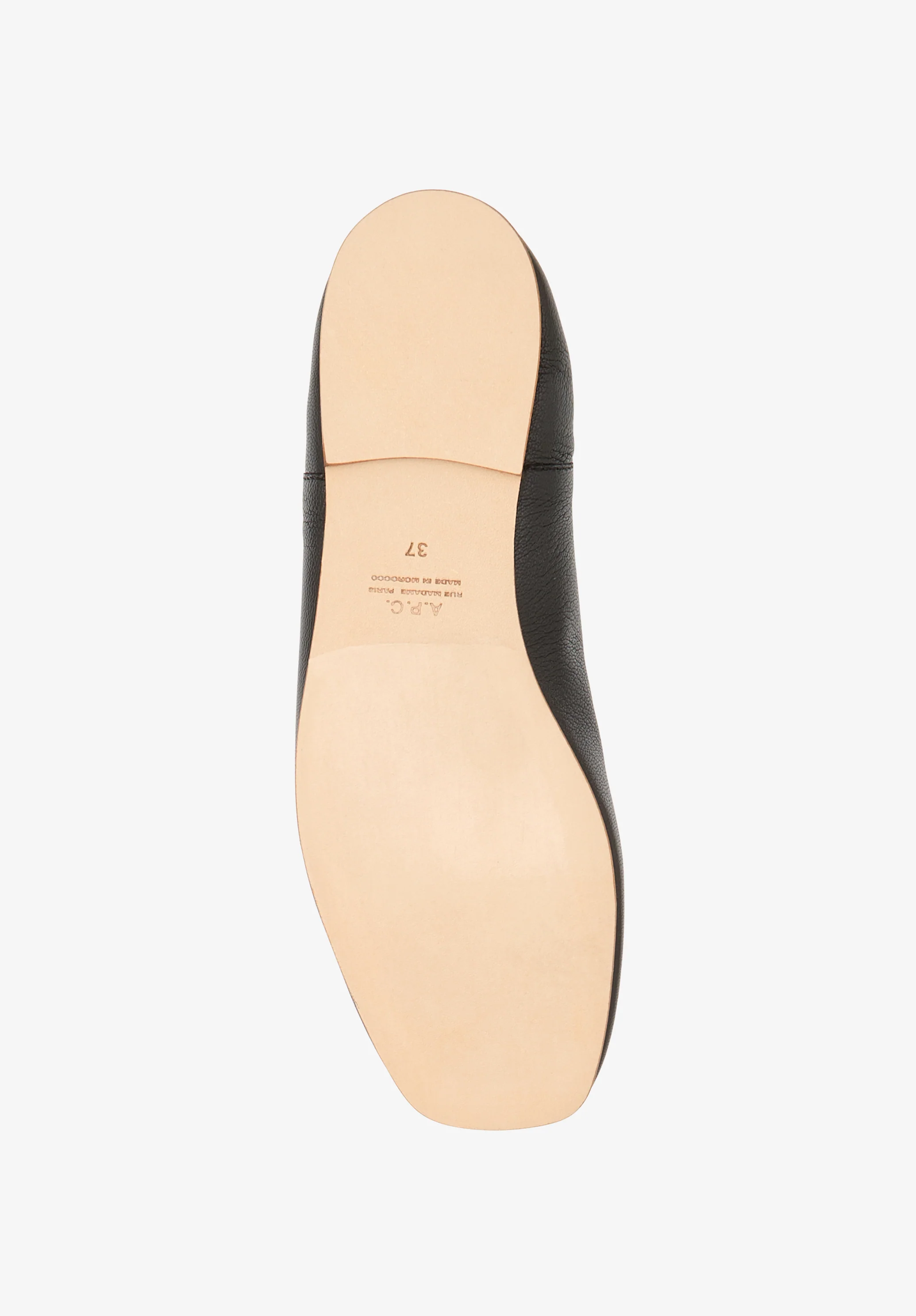 Square-toe leather ballet flats - Image 4