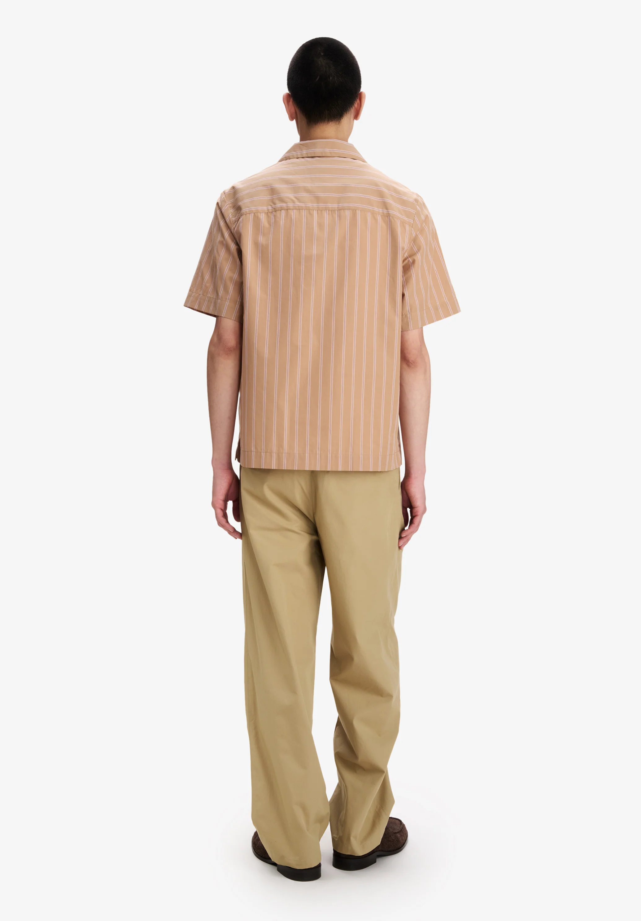 Striped pink short-sleeved shirt - Image 3