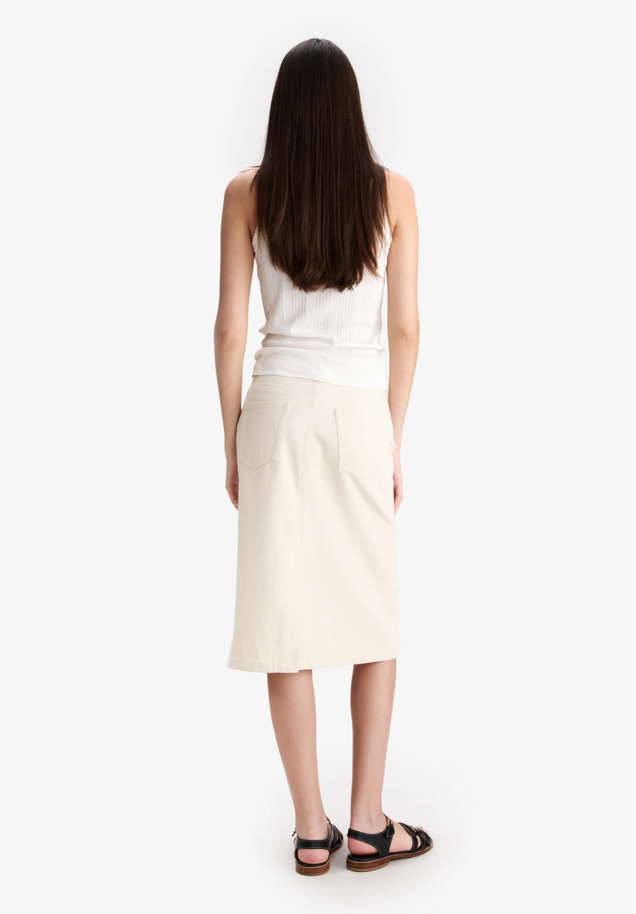 White organic cotton tank top - Image 3