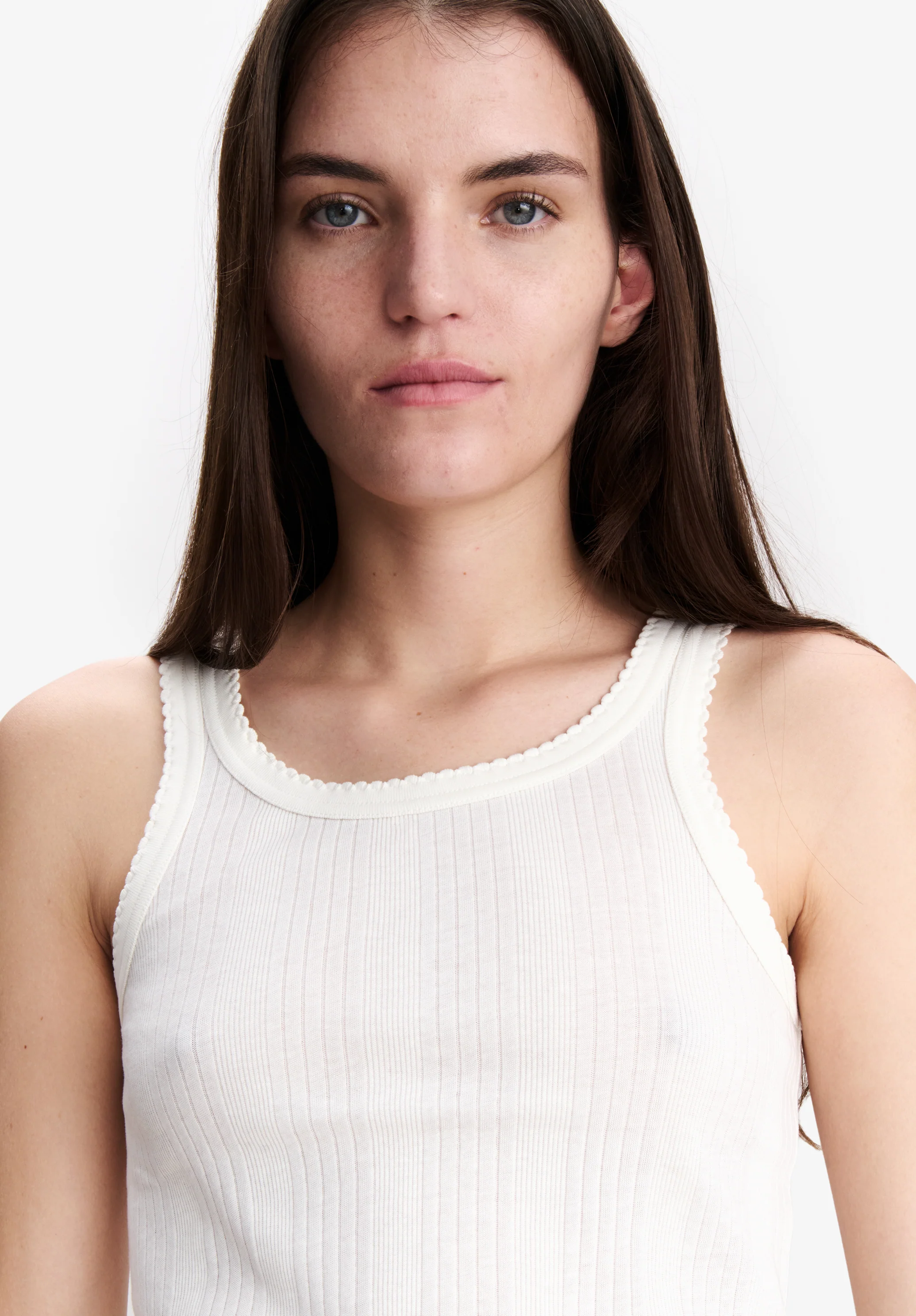 White organic cotton tank top - Image 4